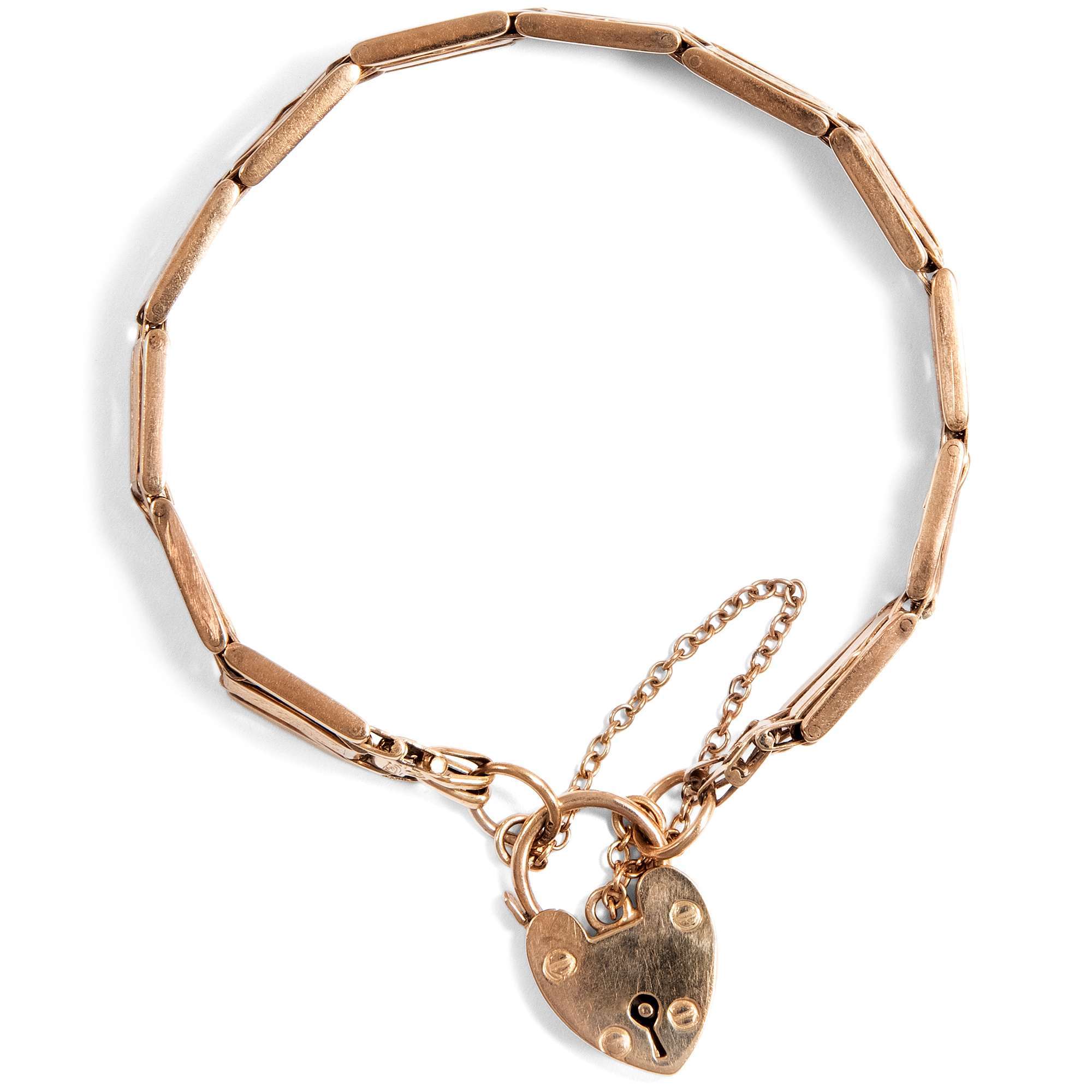 611746-hofer-antikschmuck-YSentimentales-viktorianisches-Gold-Armband-mit-Herzschliesse-England-um-1900-Herzlich-aus-England_4