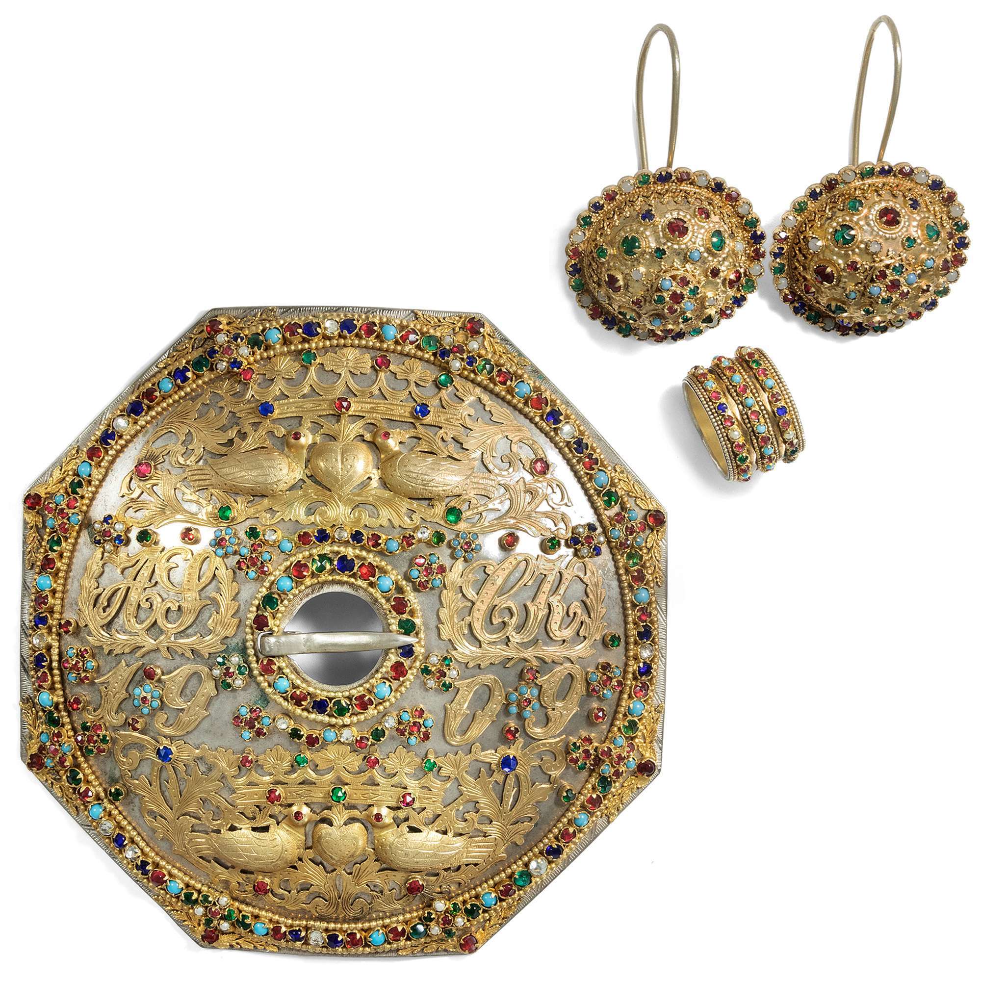 615356-hofer-antikschmuck-Eindrucksvoller-Hochzeitsschmuck-aus-Schaumburger-Land-datiert-1909-Lindhorster-Tracht_5