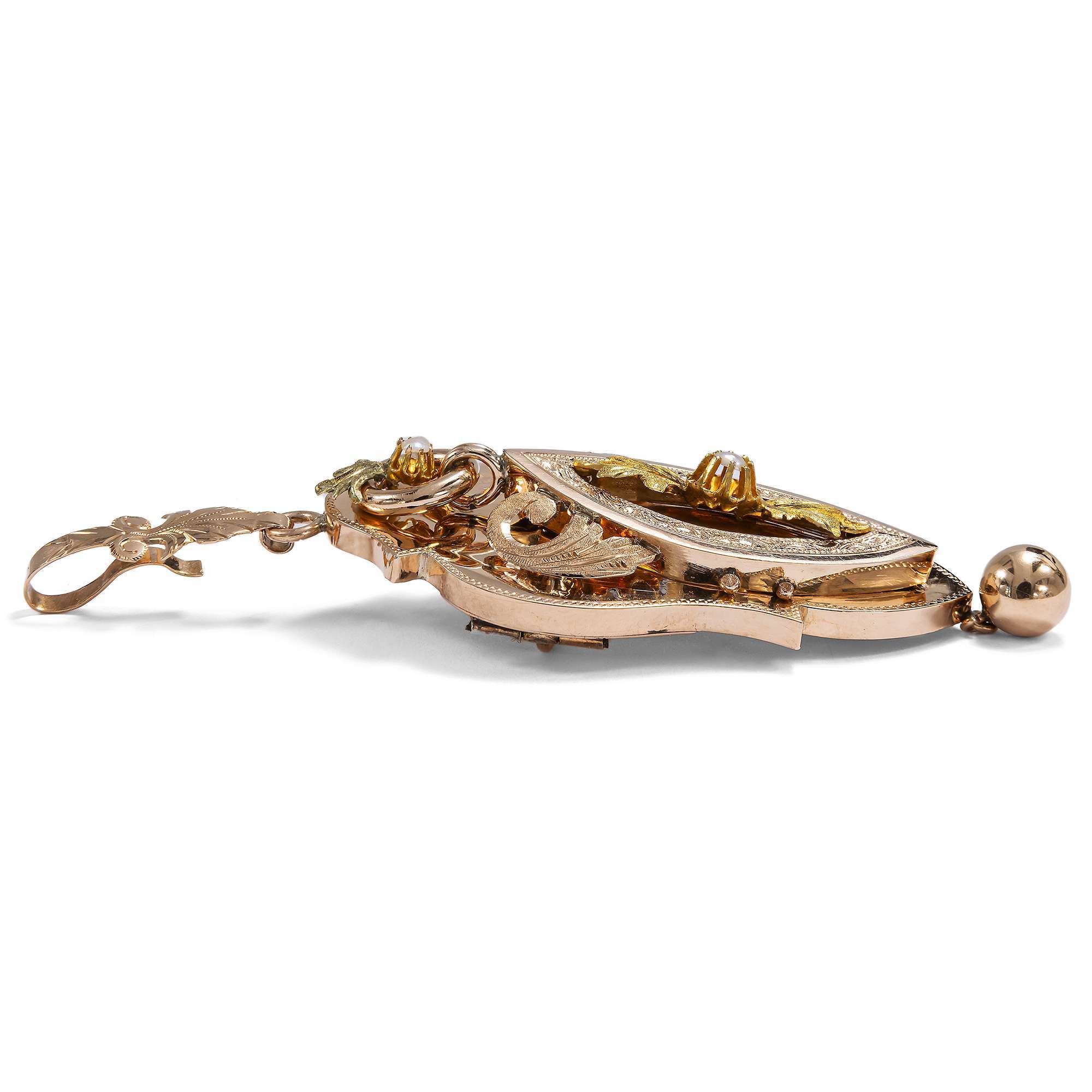 620752-hofer-antikschmuck-Antike-Demi-Parure-aus-Anhaenger-Brosche-und-Ohrringen-in-Rotgold-um-1875-Der-gute-Ton_1