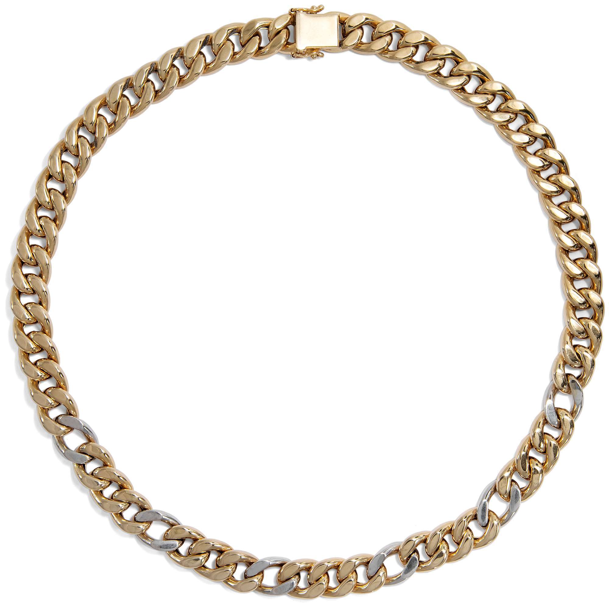 623826-hofer-antikschmuck-Breite-Panzerkette-aus-Gelb-und-Weissgold-mit-Diamanten-Deutschland-um-1965-Sonnenlicht-und-Sternenglanz_2