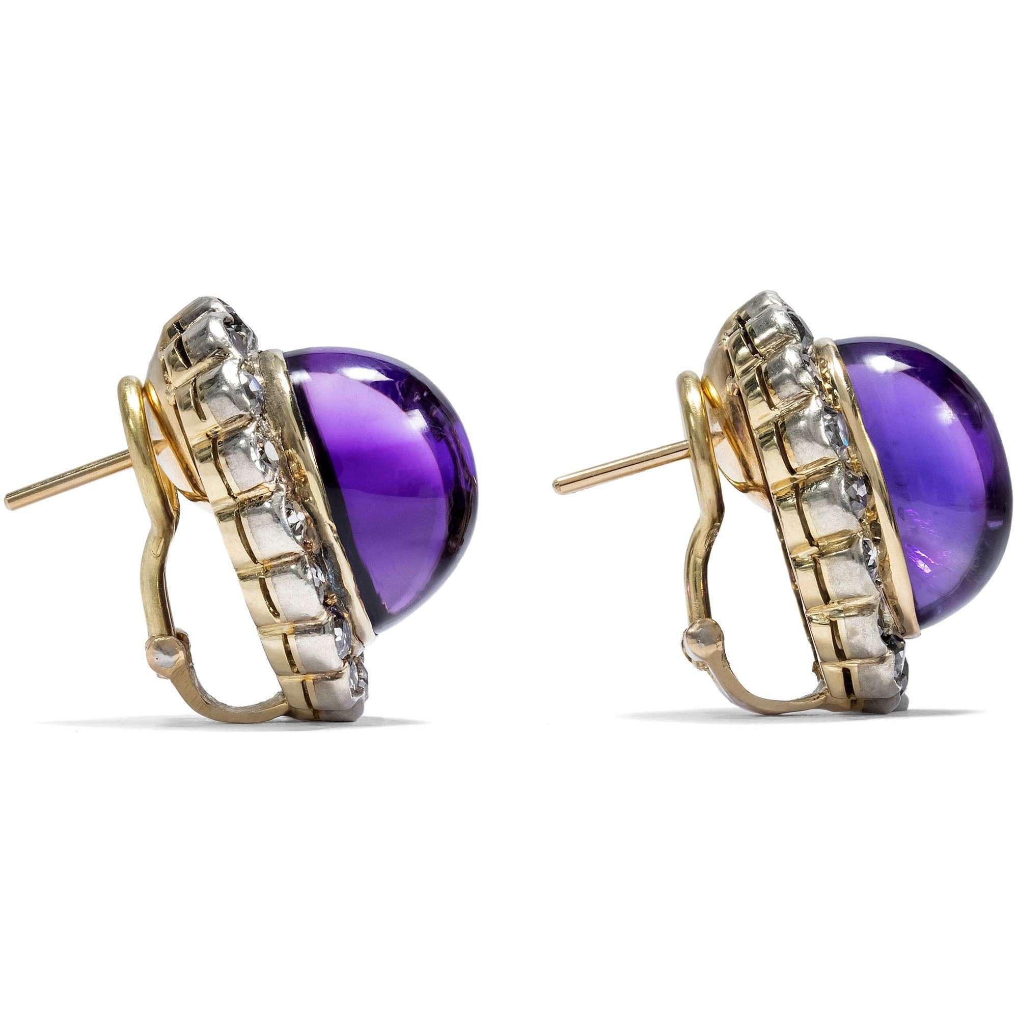 624069-hofer-antikschmuck-Kostbare-Ohrstecker-mit-Amethyst-und-Diamanten-in-Silber-und-Gold-um-1900-Gruss-der-schoenen-Epoche