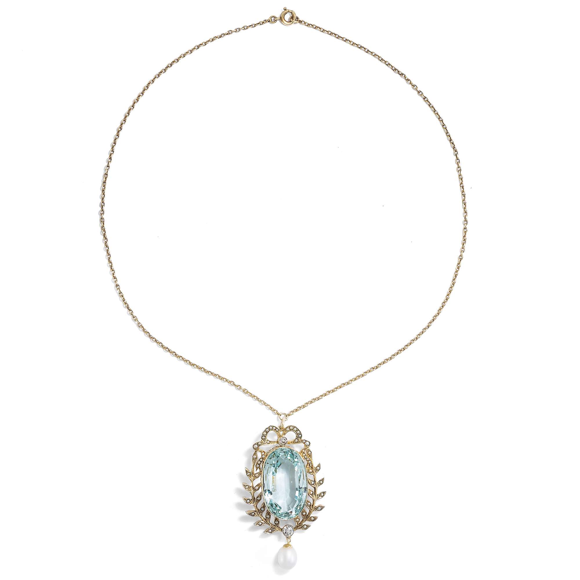 625097-hofer-antikschmuck-Ungewoehnlicher-Anhaenger-mit-grossem-Aquamarin-Diamanten-und-Perlen-Offenbach-am-Main-um-1900-Ein-Stueckchen-Himmel_1