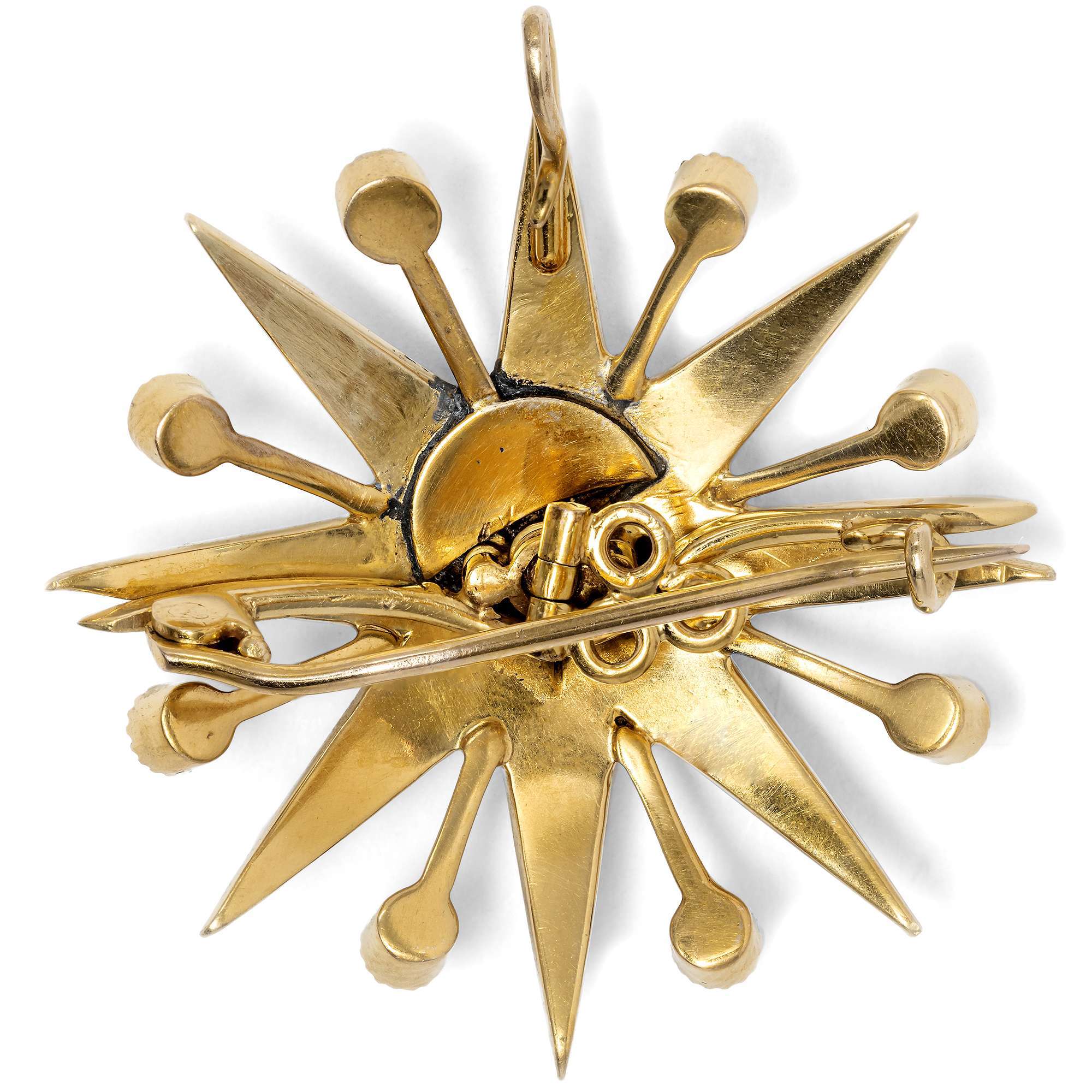 625187-hofer-antikschmuck-Viktorianische-Anhaenger-Brosche-mit-Diamant-und-Perlen-in-Gold-Grossbritannien-um-1900-Sternenglanz_4