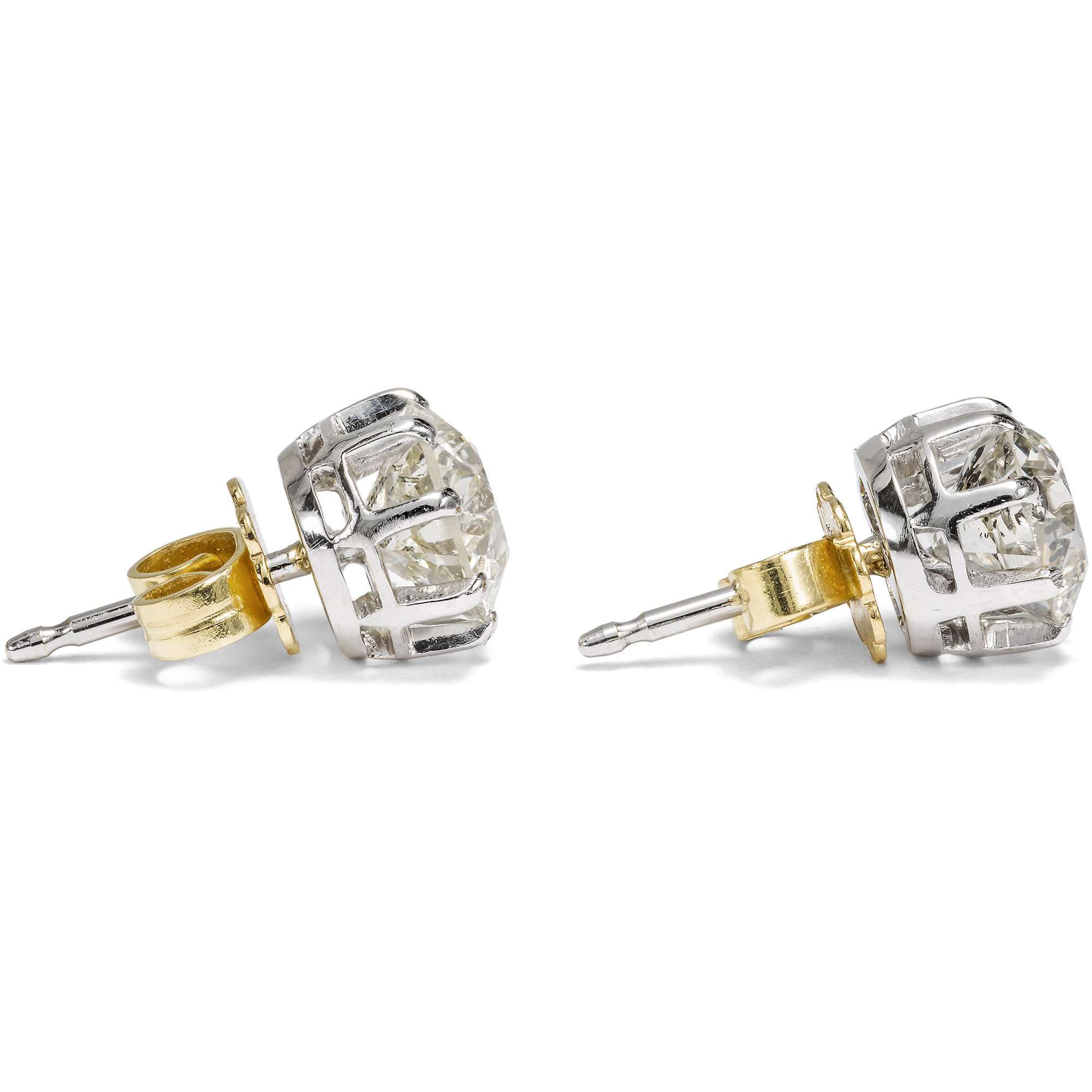 626230-hofer-antikschmuck-Funkelnde-Ohrstecker-mit-3-30-ct-Altschliffdiamanten-in-Gold-um-1930-und-spaeter-Old-Cut-Big-Impact_1
