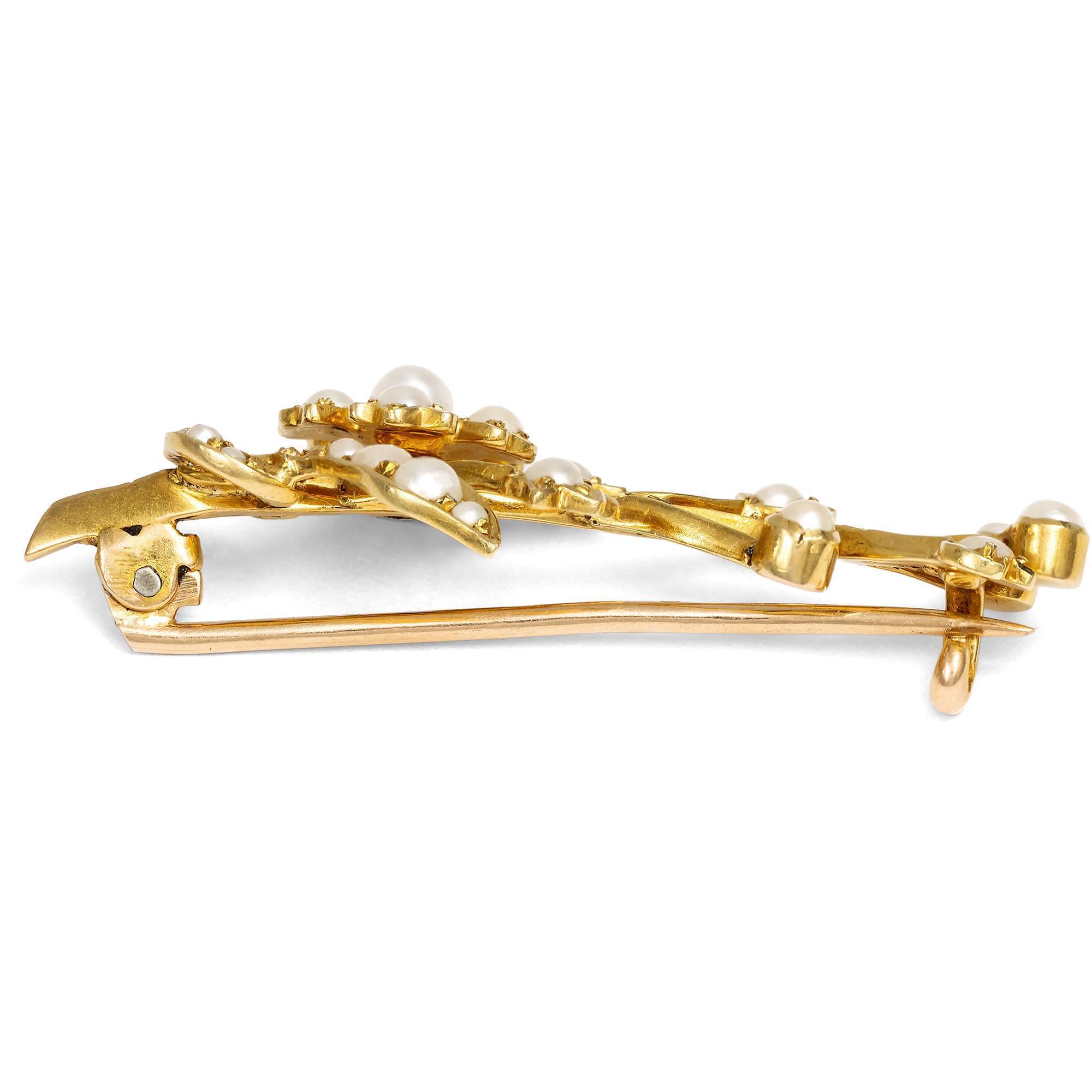 626833-hofer-antikschmuck-Viktorianische-Brosche-mit-Naturperlen-in-Gold-um-1900-Meeresblueten_1