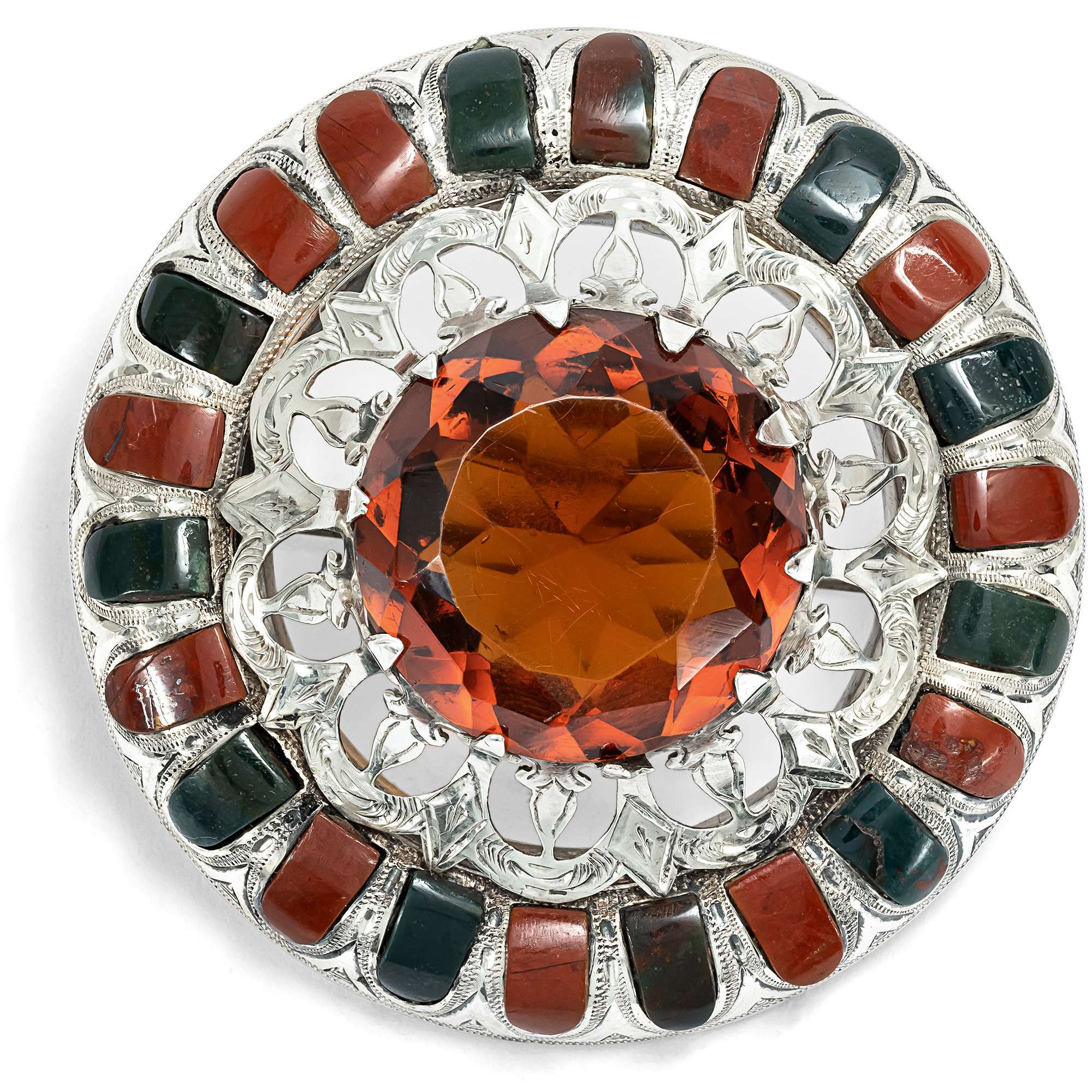 626915-hofer-antikschmuck-Viktorianische-Brosche-im-schottischen-Stil-in-Silber-um-1890-Mull-of-Kintyre